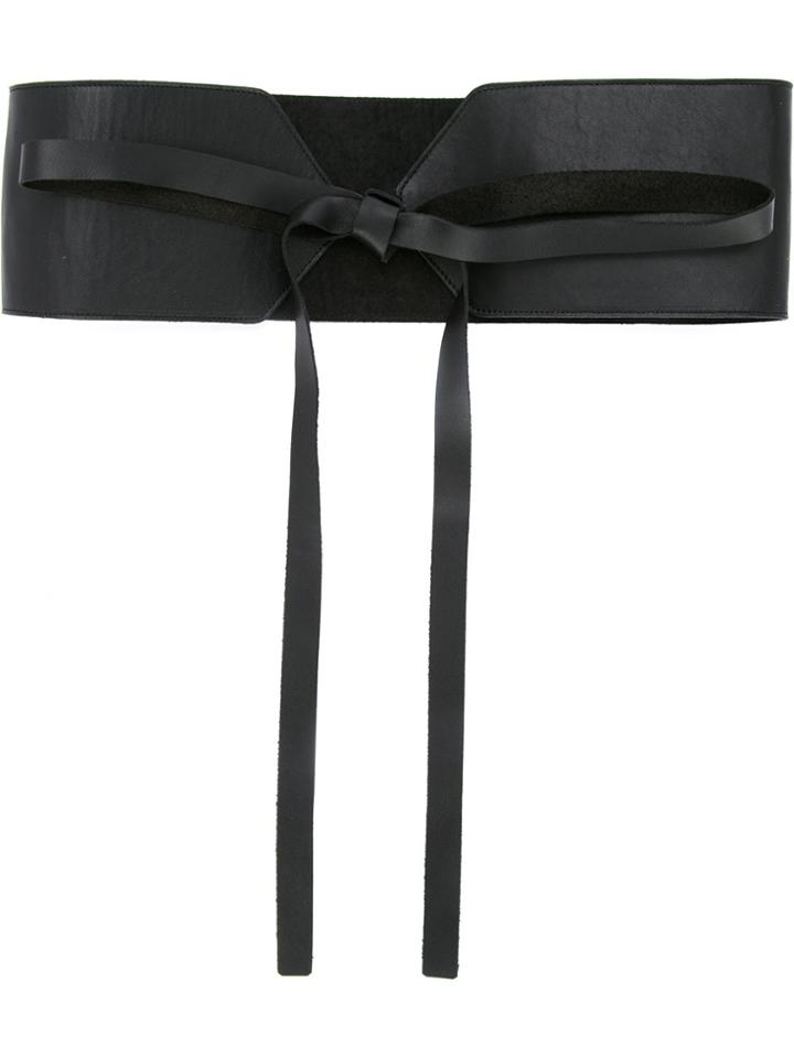 Estnation Large Lace-up Belt - Black