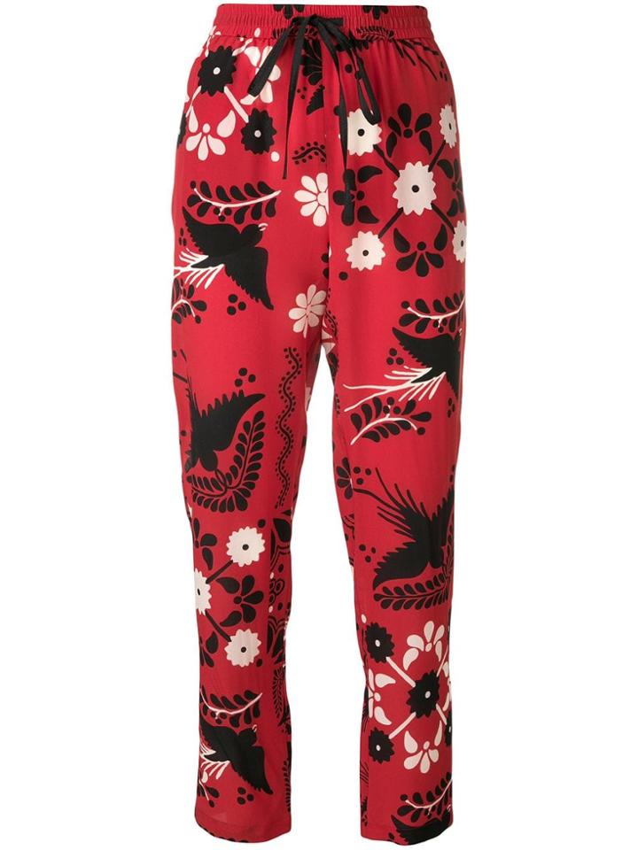 Red Valentino Decorated Terrace Printed Trousers