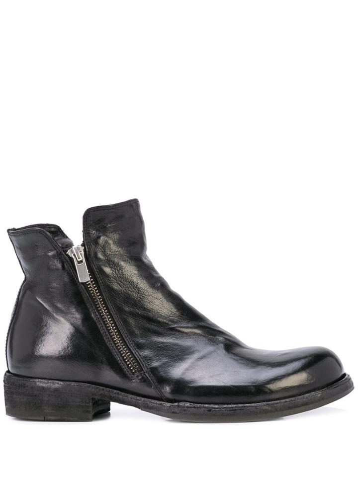 Officine Creative Legrand 114 Zip-up Boots - Black