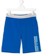 Armani Junior Teen Colour-block Track Shorts - Blue