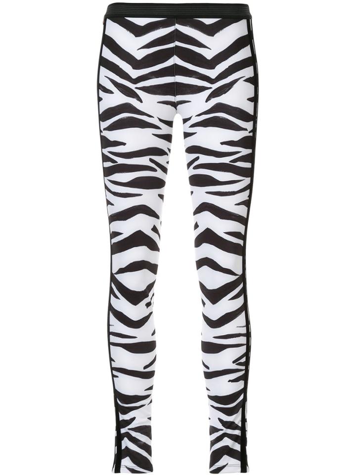 Kru Zebra Print Thermal Leggings - Black