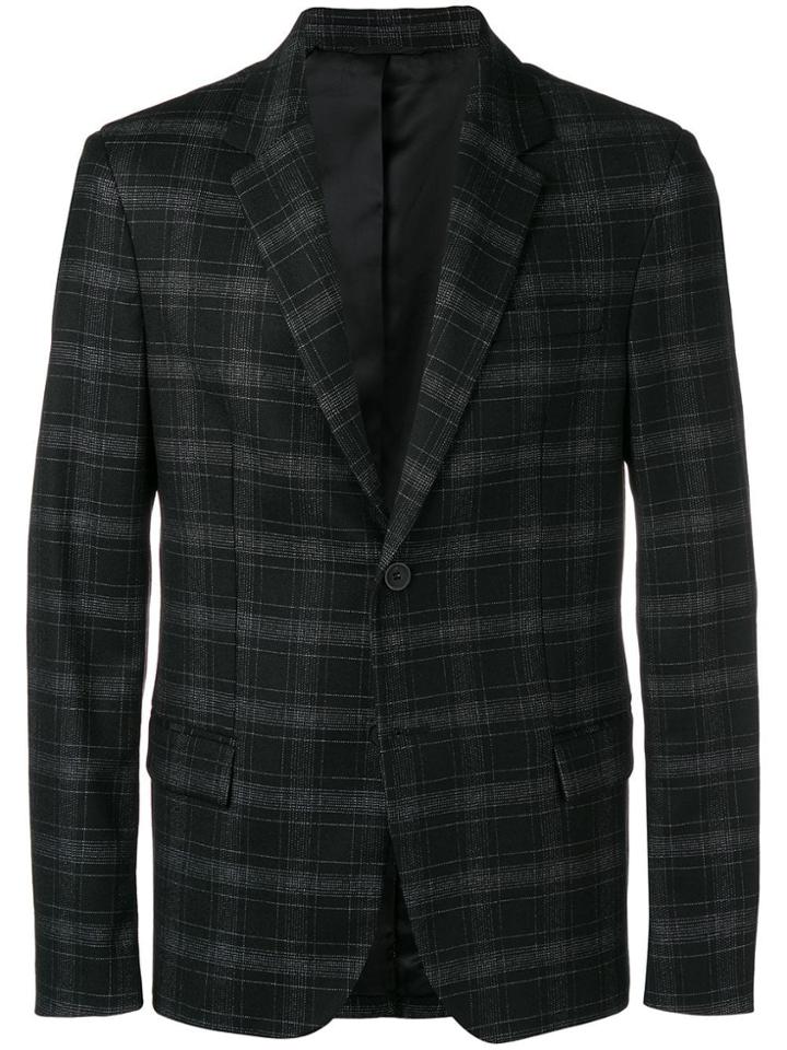 Joseph Reading Broken Check Jacket - Black