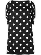 Marc Jacobs Polka Dot Mini Dress - Black