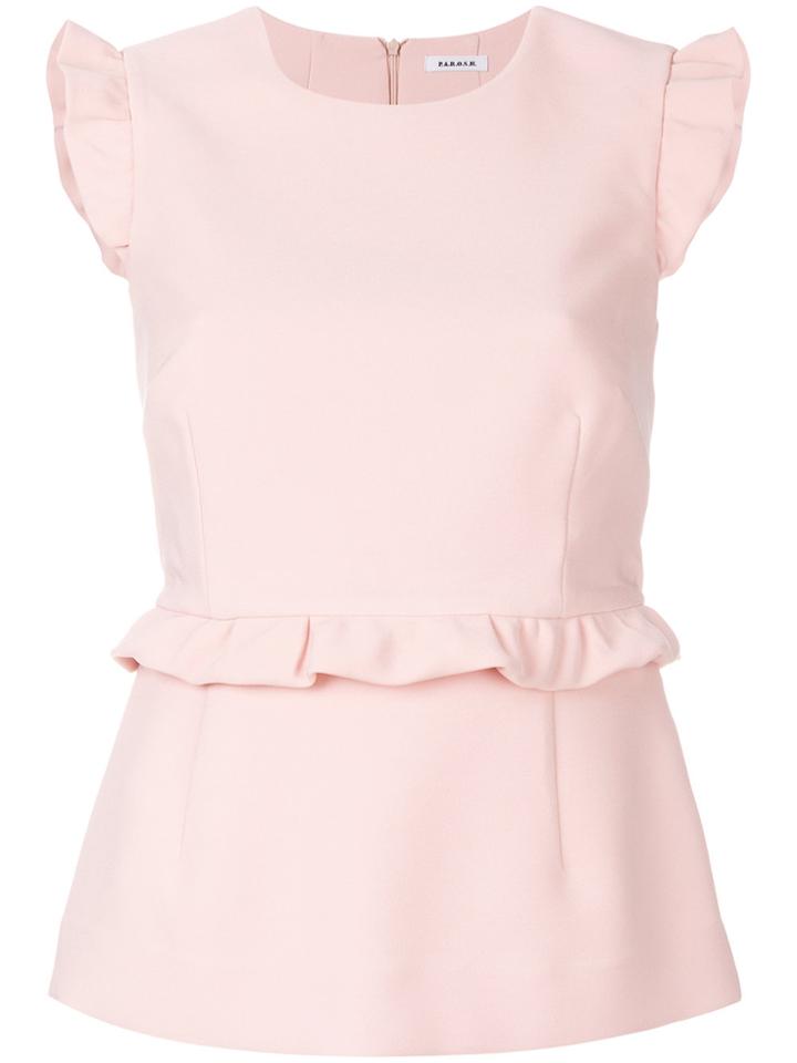 P.a.r.o.s.h. Polo Top - Nude & Neutrals