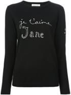 Bella Freud 'je T'aime Jane' Sweater - Black