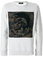 Diesel S-joe-rb Sweatshirt - Grey