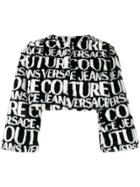 Versace Jeans Couture Logo Cropped Jacket - Black