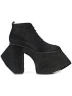 Robert Wun Lace-up Platform Ankle Boots - Black