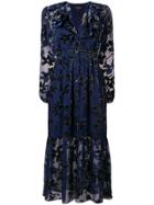 Saloni Ginny Midi Dress - Blue
