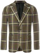 Gabriele Pasini Checked Blazer - Green