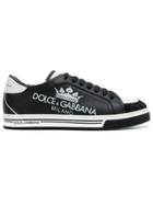 Dolce & Gabbana Printed Roma Sneakers - Black
