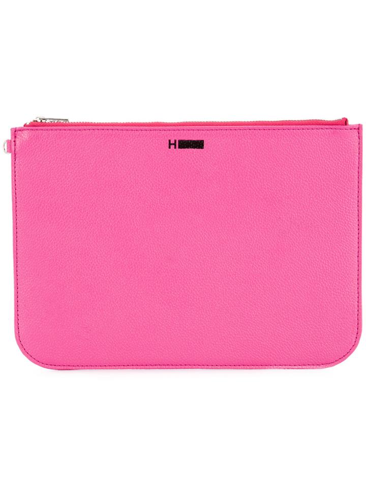 H Beauty & Youth Logo Wash Bag - Pink & Purple