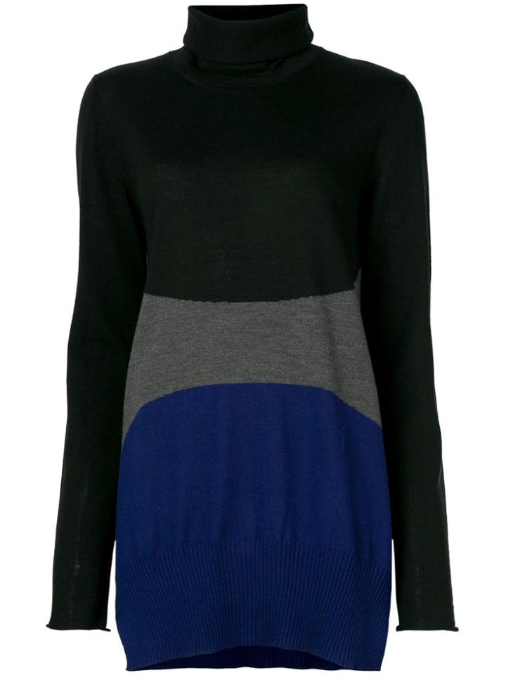 Pierantoniogaspari Block Panel Turtleneck Top - Grey