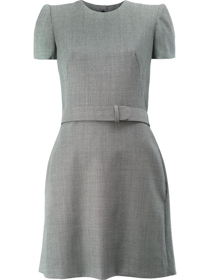 Alexander Mcqueen - Flared Dress - Women - Cupro/wool - 40, Black, Cupro/wool