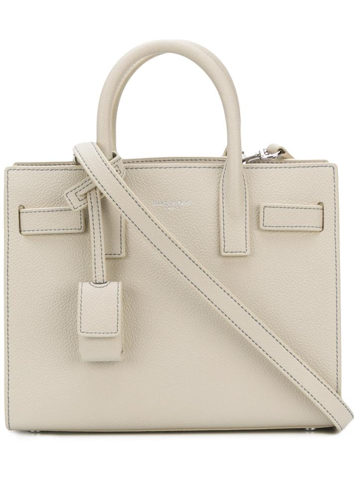 Saint Laurent Baby Sac De Jour Tote - Nude & Neutrals