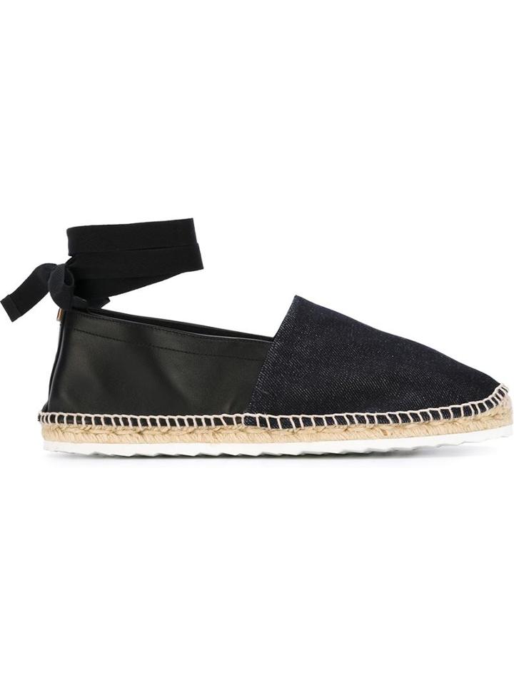Pierre Hardy Ankle Strap Espadrilles, Men's, Size: 41, Blue, Rubber/cotton/leather