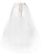 Unravel Project Tulle Full Skirt - White