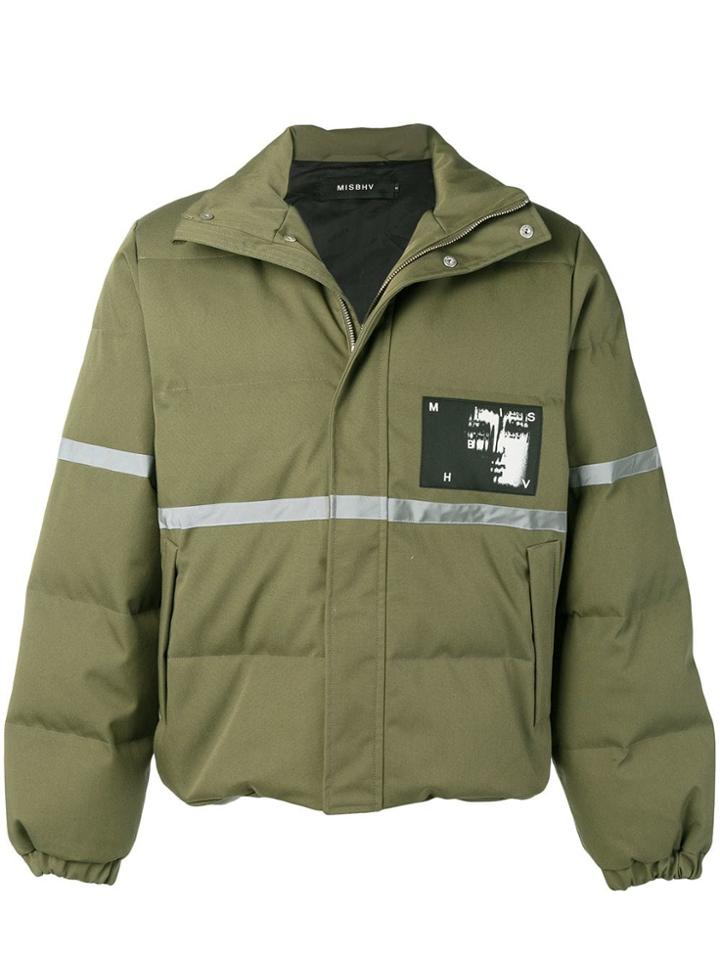 Misbhv Logo Patch Padded Jacket - Green