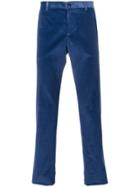 Etro Ribbed Tapered Trousers - Blue