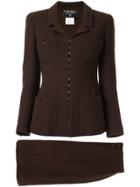 Chanel Pre-owned Two-piece Skirt Suit - Brown