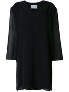 Gianfranco Ferre Vintage Sheer Panel Dress - Black