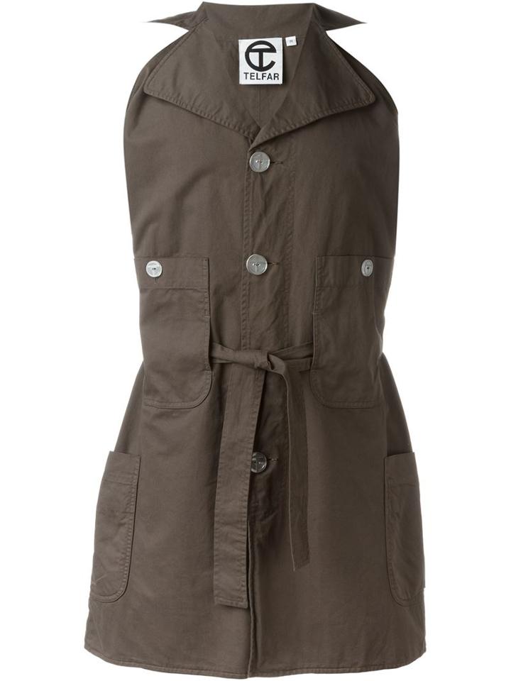 Telfar Sleeveless Belted Jacket