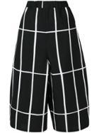 Junya Watanabe Comme Des Garçons Printed Cropped Trousers - Black