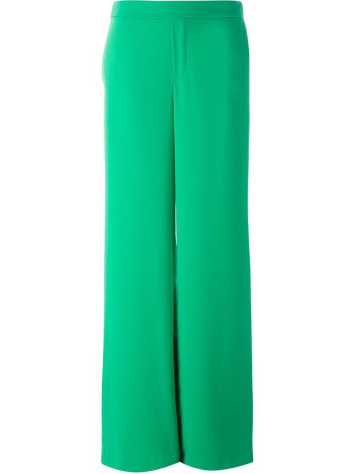 P.a.r.o.s.h. Wide Leg Trousers, Women's, Size: Large, Green, Polyester