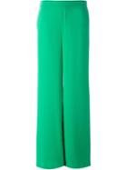 P.a.r.o.s.h. Wide Leg Trousers, Women's, Size: Large, Green, Polyester