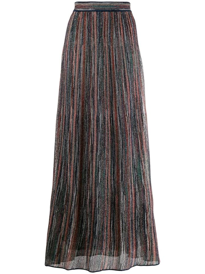 M Missoni Lurex Knitted Skirt - Brown
