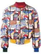 Jc De Castelbajac Vintage Cartoon Printed Bomber Jacket - Multicolour