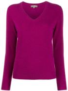 N.peal V-neck Sweater - Purple