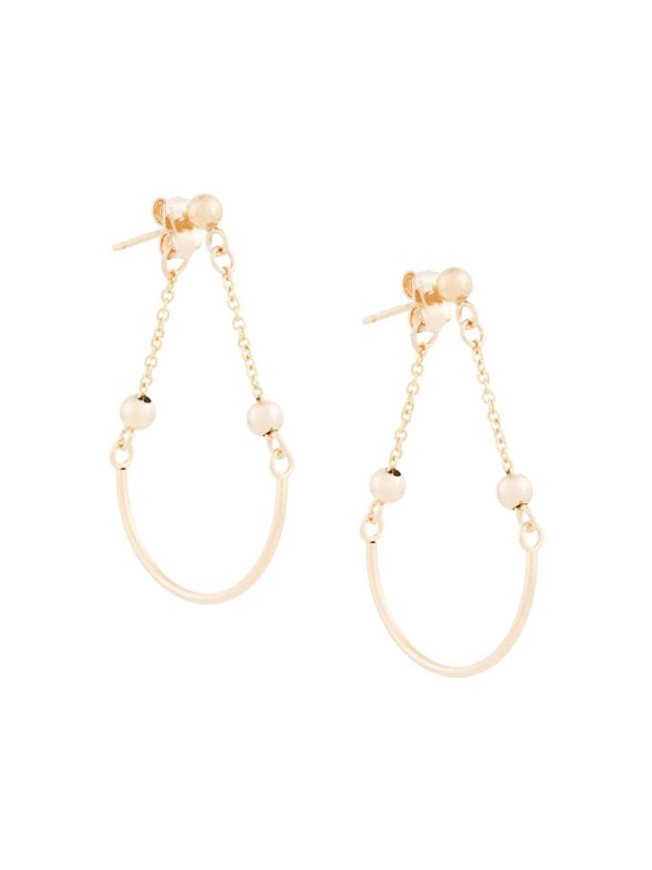 Petite Grand Stud Fixture Earrings - Metallic