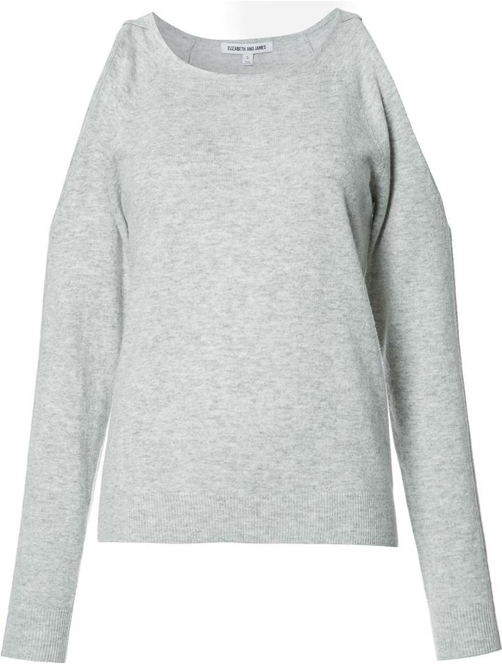 Elizabeth And James Rae Sweater, Women's, Size: Medium, Grey, Wool