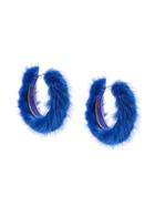 Ranjana Khan Hoop Earrings - Blue