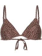 Peony Freckle String Tri - Brown