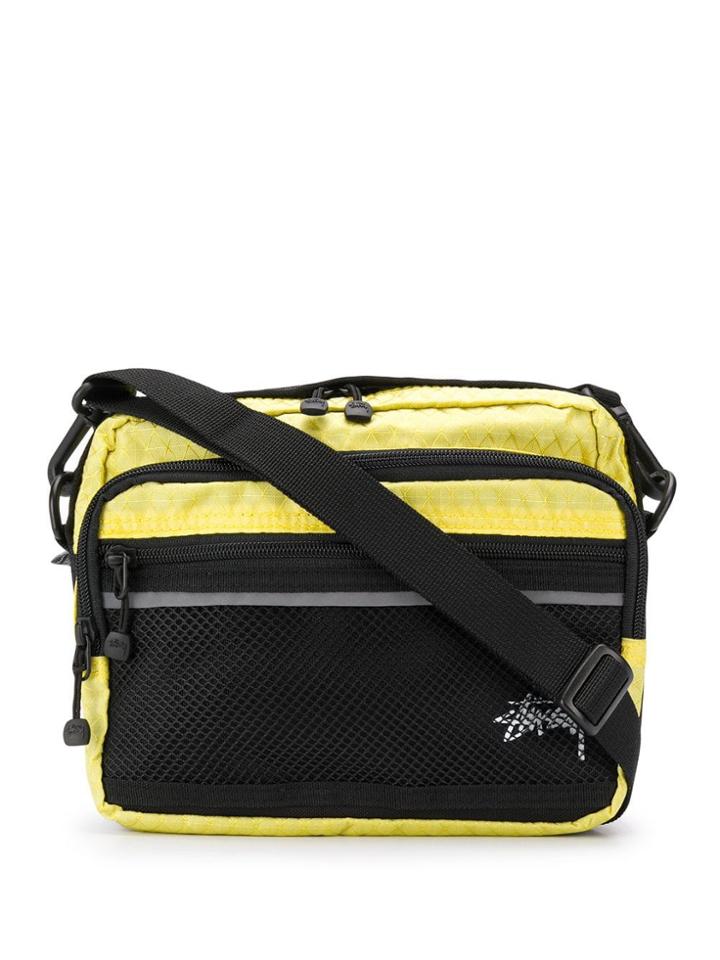 Stussy Mesh Panelled Shoulder Bag - Yellow