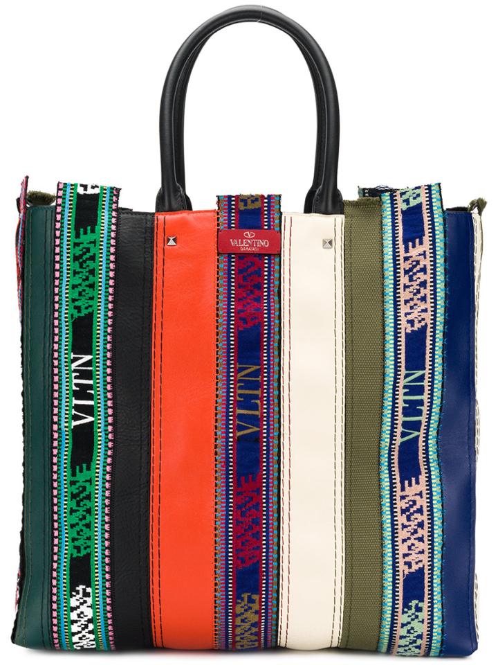 Valentino Valentino Garavani Embroidered Tote Bag - Multicolour
