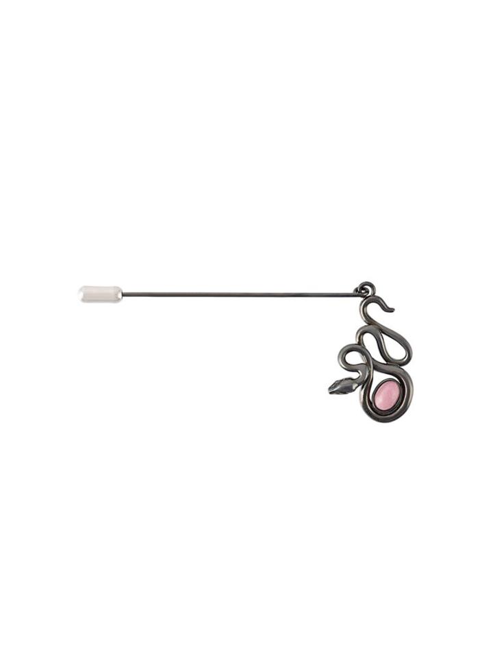 Lanvin Snake Brooch, Men's, Black