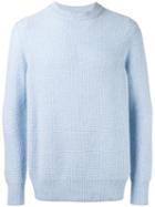 N.peal Waffle Sweatshirt, Men's, Size: Medium, Blue, Cashmere