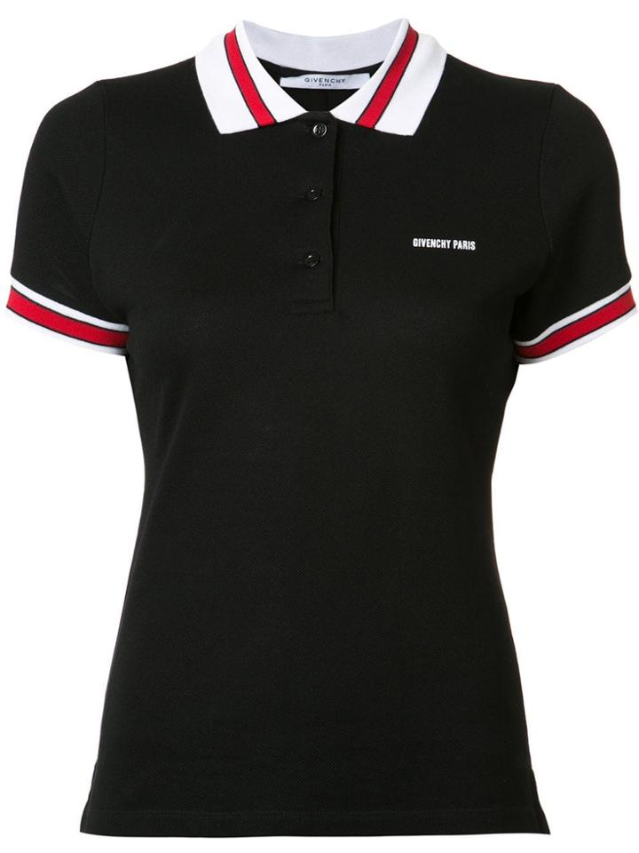 Givenchy Trimmed Polo Top - Black