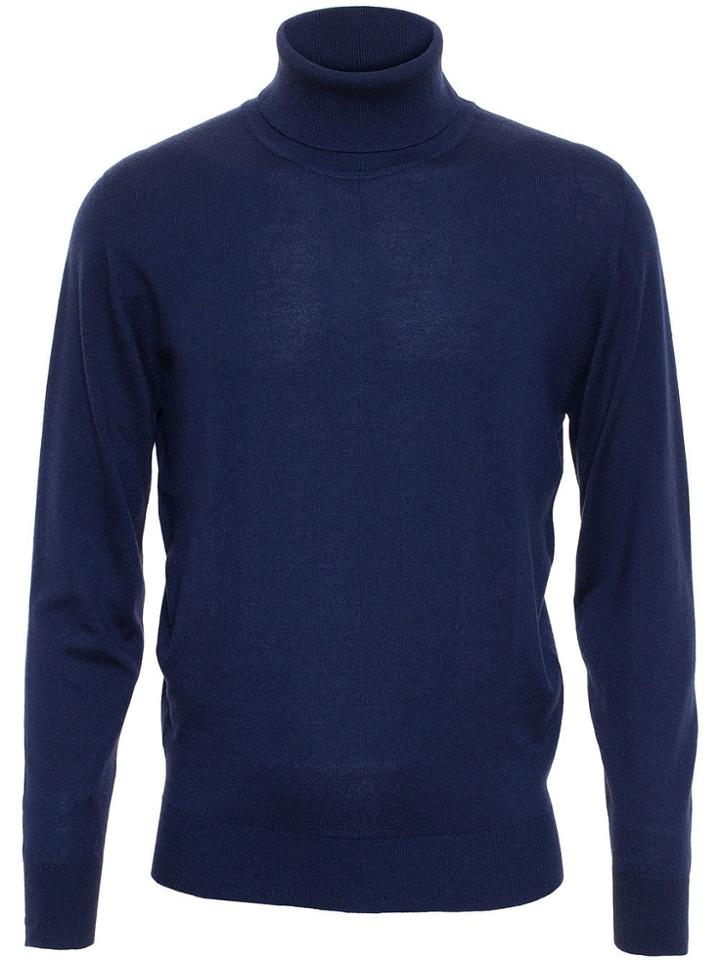Browns Roll Neck Sweater - Blue