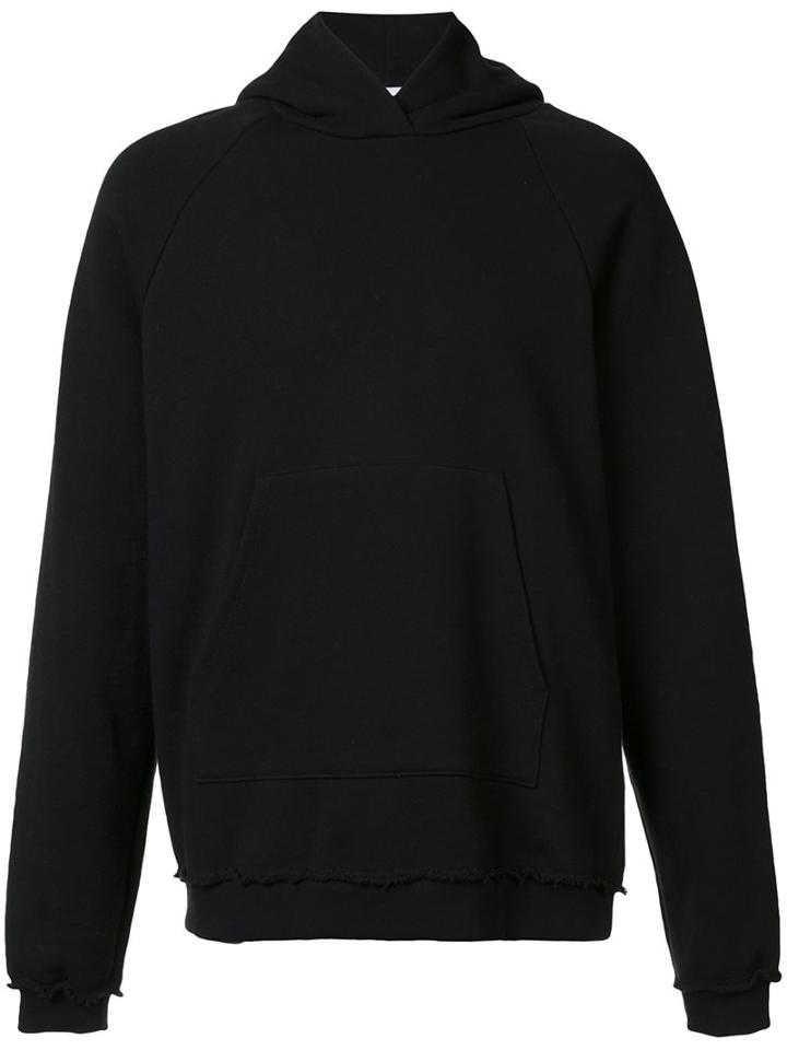 John Elliott Raw Trim Hoodie, Men's, Size: Xxl, Black, Cotton