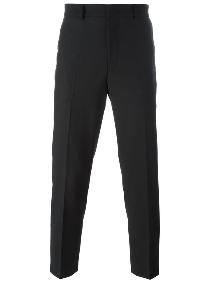 Mcq Alexander Mcqueen Tapered Trousers, Men's, Size: 48, Black, Polyester/spandex/elastane/wool