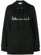 D'enia - Ventus Embroidered Hoodie - Women - Cotton - Xs, Black, Cotton