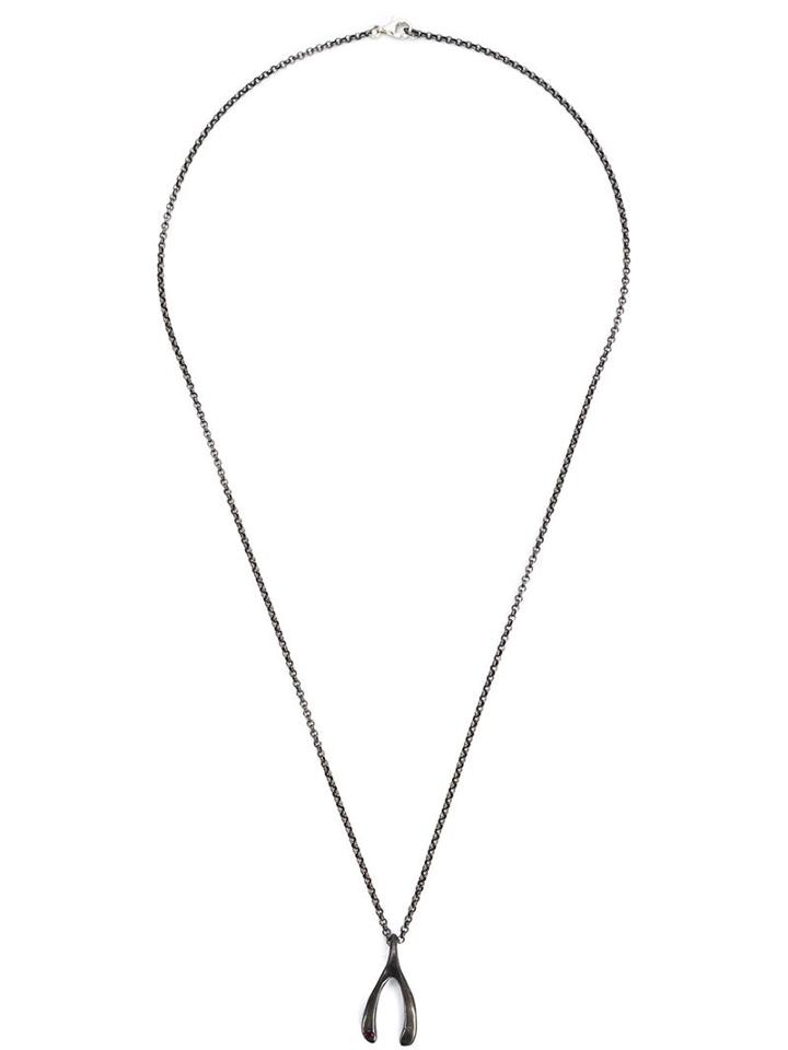 Rosa Maria 'wishbone' Ruby Necklace, Women's, Metallic