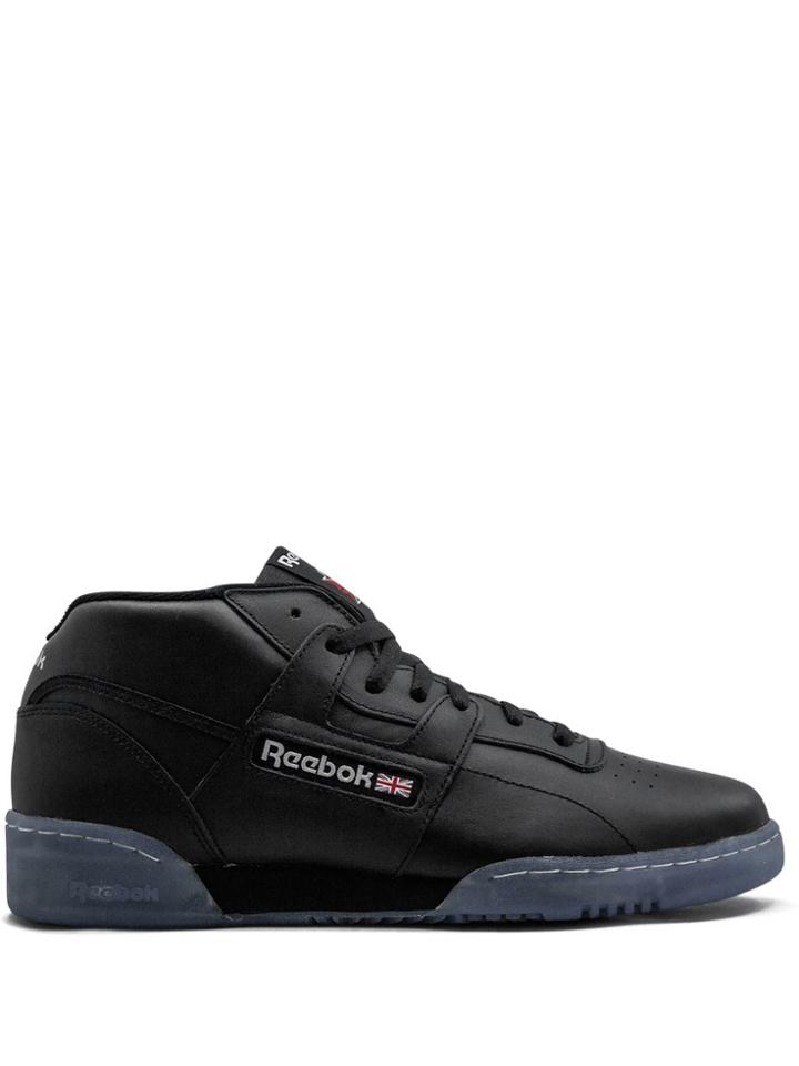Reebok Workout Mid Clean Sneakers - Black