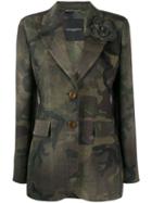 Ermanno Scervino Camouflage Blazer - Green