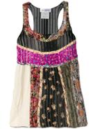 Balenciaga Vintage 2010's Patchwork Cami Top - Black
