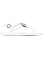 Moncler New Manon Sandals, Women's, Size: 39, White, Pvc/leather